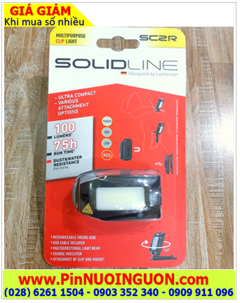 Solidline SC2R, Đèn pin đội đầu siêu sáng LEDLENSER Solidline SC2R chính hãng |Bảo hành 01 năm